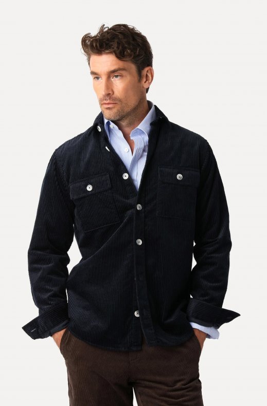 Less Worries - Cord Shirt - Navy
