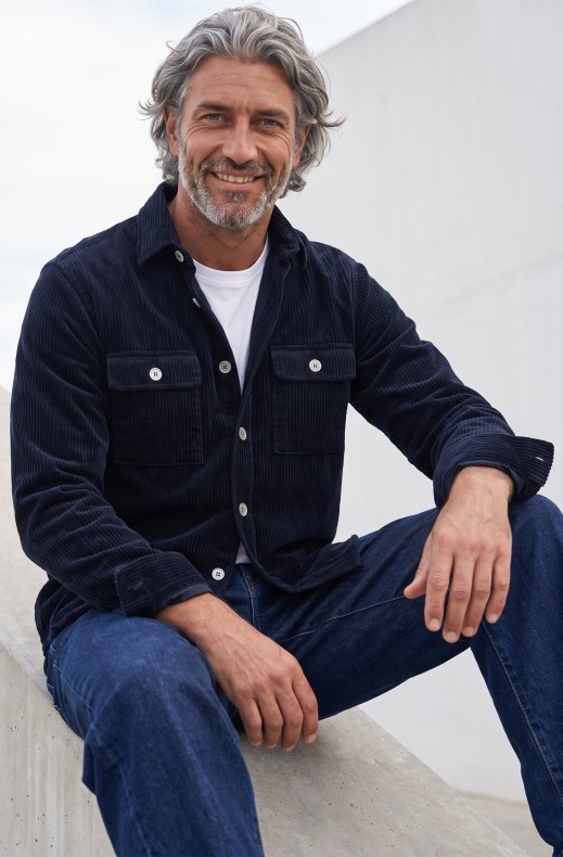Less Worries - Cord Shirt - Navy