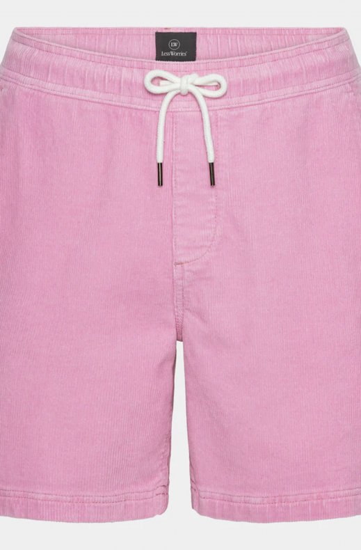 Less Worries - Cord Shorts - Pink