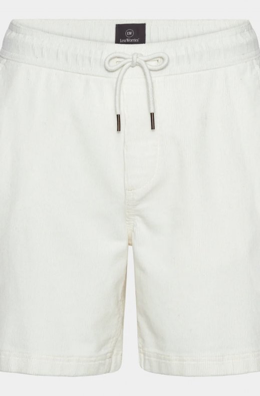 Less Worries - Cord Shorts - Offwhite