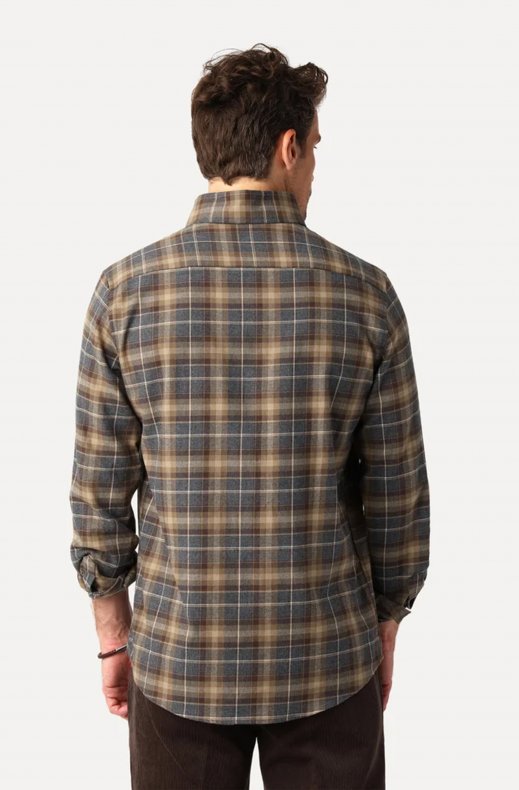 Less Worries - Flannell Shirt - Brown Check