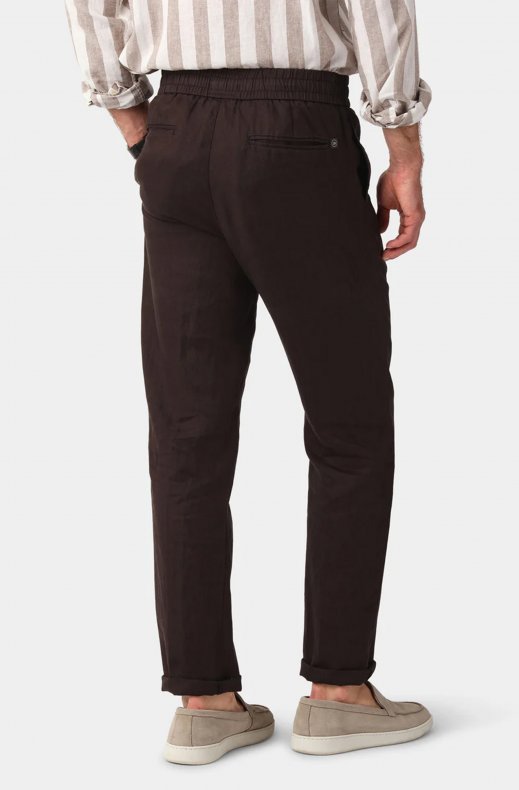 Less Worries - Linen Pants - Chocolate