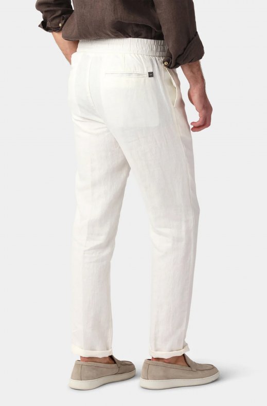 Less Worries - Linen Pants - Offwhite