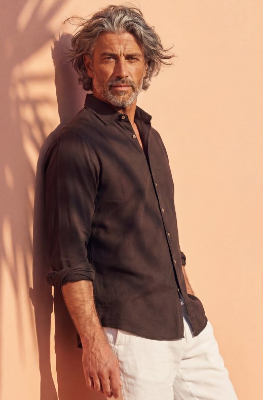 Less Worries - Polo L/S - Chocolate