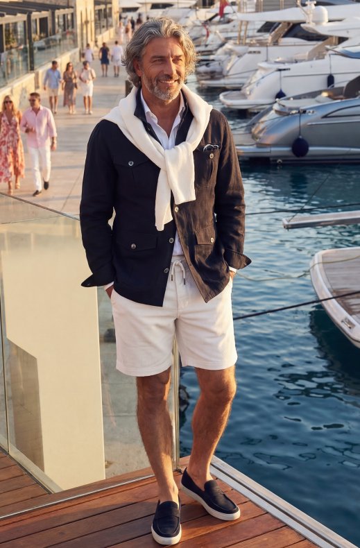 Less Worries - Safari Shirt - Navy