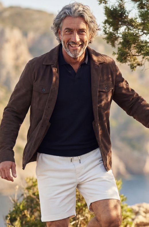 Less Worries - Suede Touch Overshirt - Chocolate