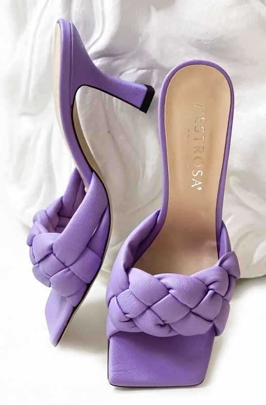 Lestrosa - braided sandal purple