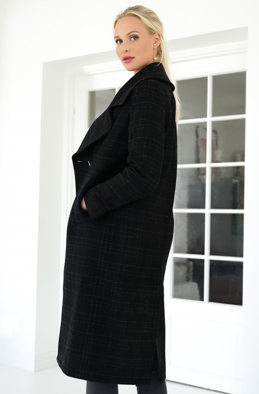 LIBERTINE - LIBERTINE - Chart Coat Black Check