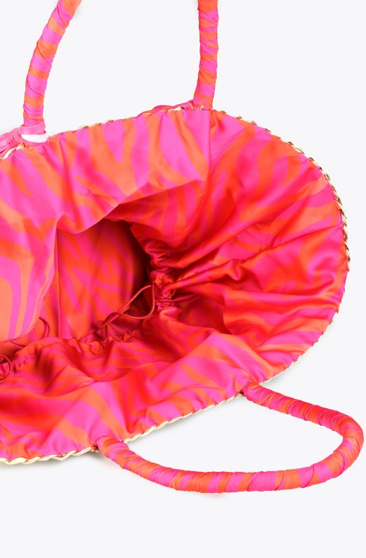 Lola Casademunt - 22320001 - Beach Bag Logo Orange Cerise