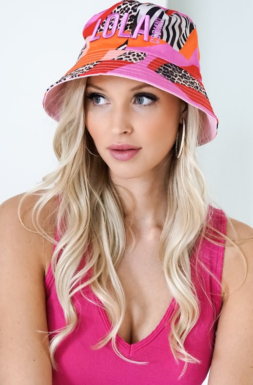 Lola Casademunt - 22350007 Bucket Hat Zebra Cerise Orange
