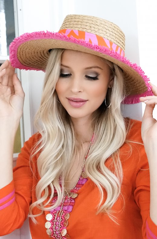 Lola Casademunt - 225350003 - hat with Logo Cerise Orange