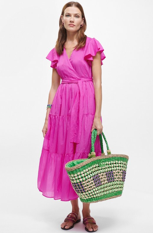 Lola Casademunt - Long Dress with Ruffles 22365019 Pink