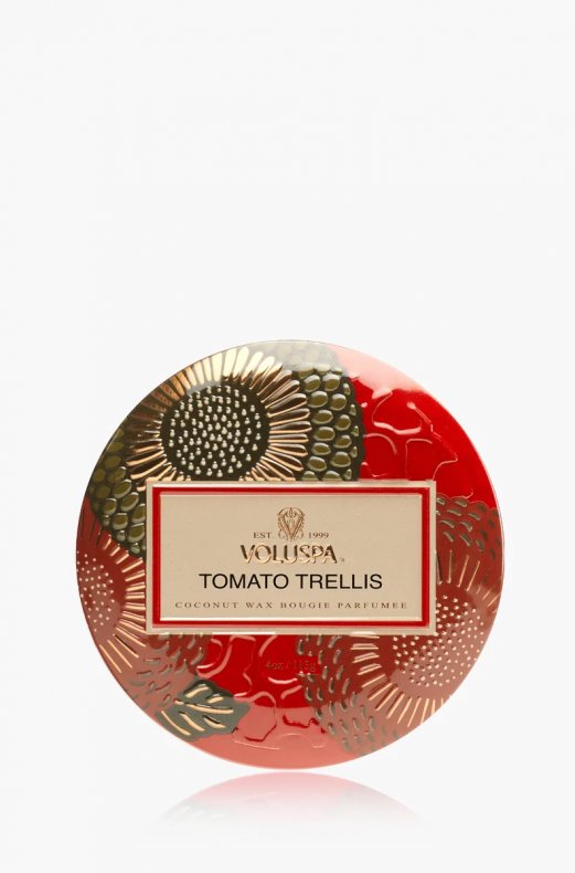 Voluspa - Mini Decorative Tin Candle - Tomato Trellis