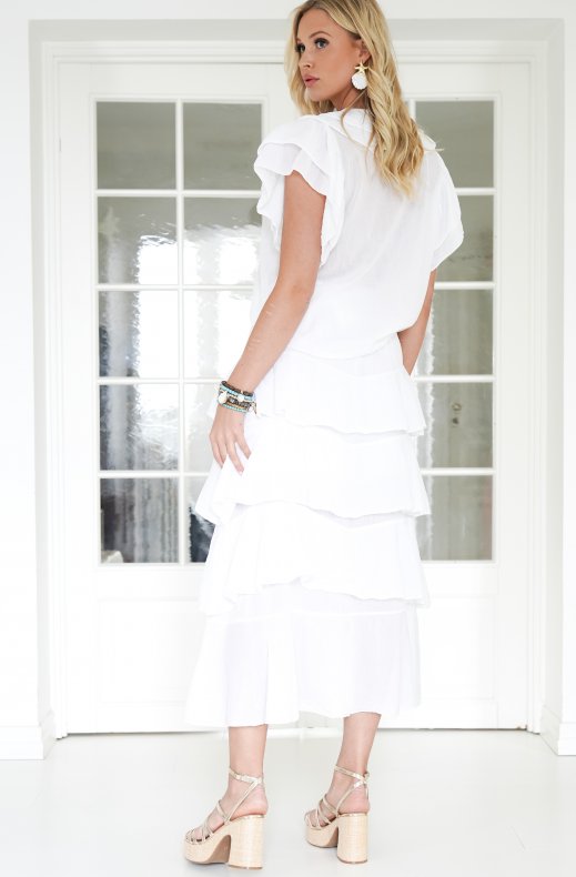 Mixed Brands - Blouse Ruffles 7353 - White