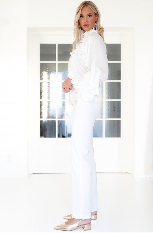 Mixed Brands - Blouse ruffle 9674 - White
