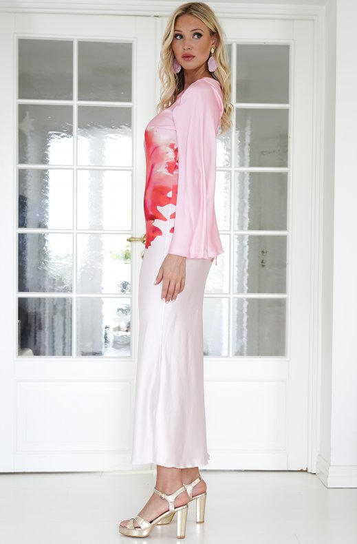 Mixed Brands - Dress with Print 11077 - Rose