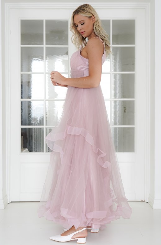 Mixed Brands - Maxi dress tulle 92920 - Pink