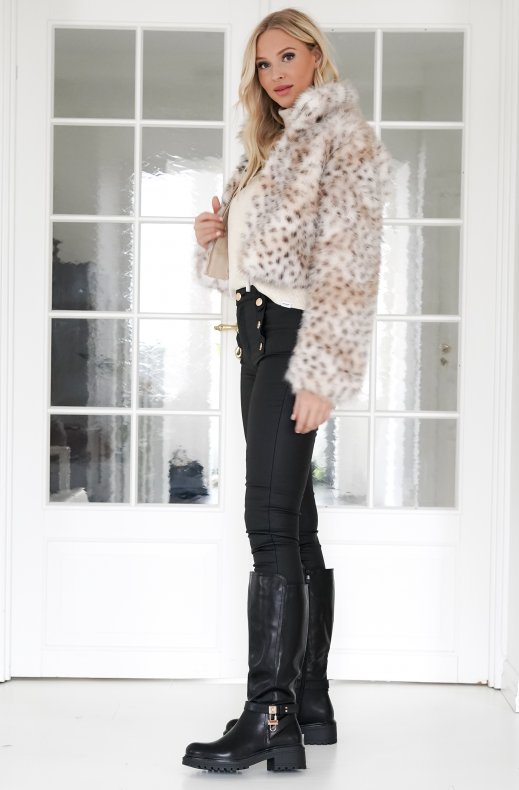 Mixed Brands - Fake fur Jacket Short 77008 - Leo