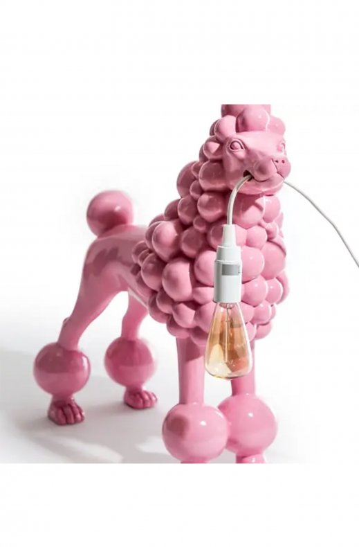 Mixed Brands - Lamp Poodle Pink DVM49