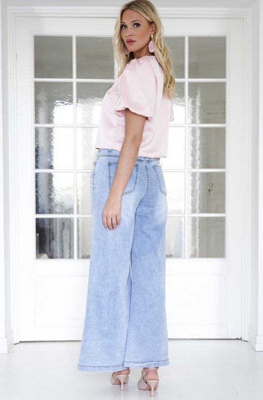 Mixed Brands - Top with puff sleeve 3194 - Pink
