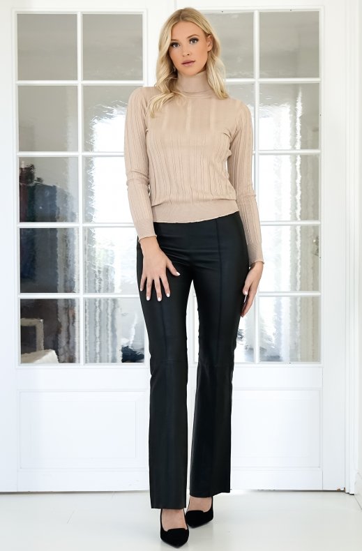 Mixed Brands - Knitted Turtleneck 5904 - Camel