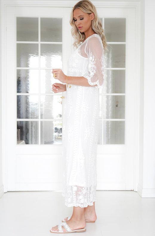 Mixed Brands - Lace Maxi dress RM211 - White