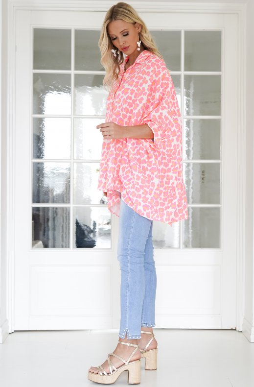 Mixed Brands - Printed Leo Shirt 1269 - Pink