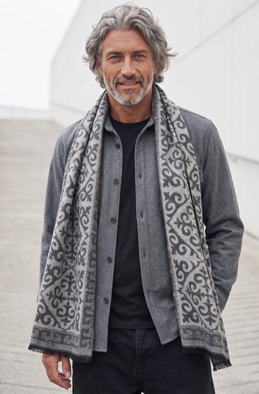 Mixed Brands - Mens Scarf WYF-6119 - Grey