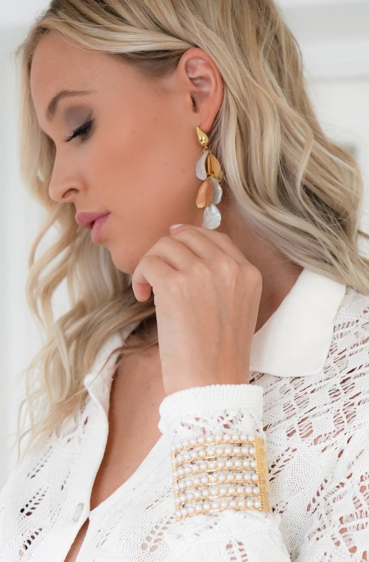 Mixed Brands - LLBR59 - Bangle with pearls