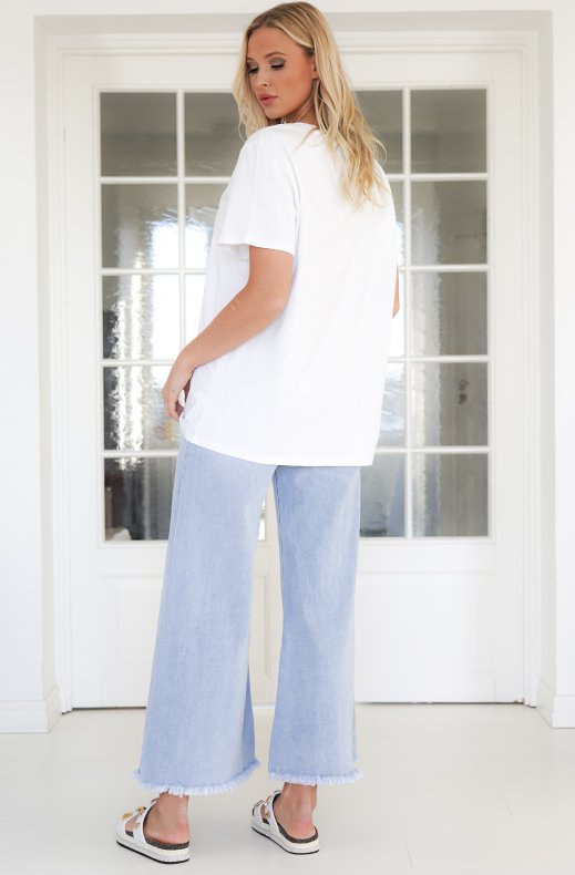 Mixed Brands - Queen plus size t-shirt AC509 - White