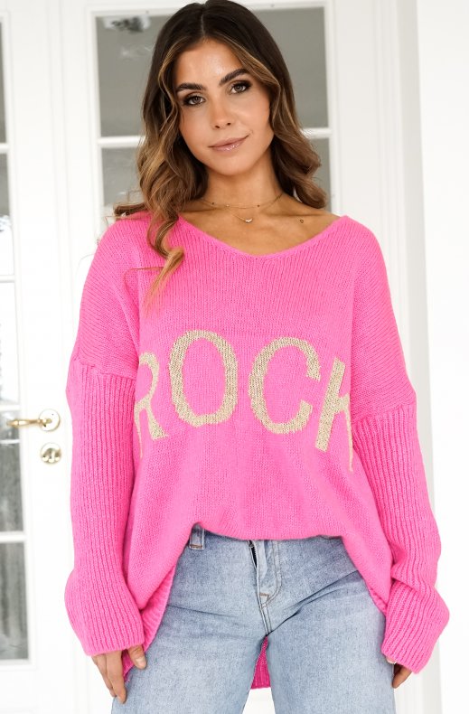 Mixed Brands - ROCK sweater - Cerise