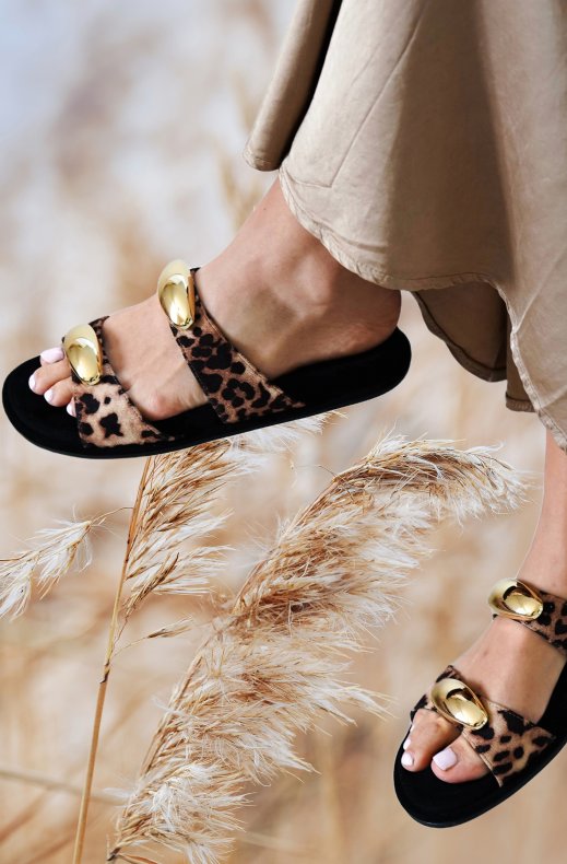 Mixed Brands - Sandal with gold details 2588 - leo