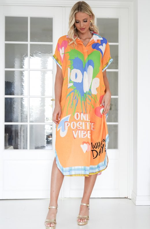Mixed Brands - Shirt Dress printed 8212
