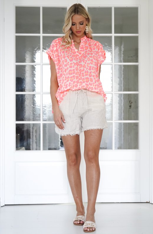 Mixed Brands - Linen shorts 30476 - Beige