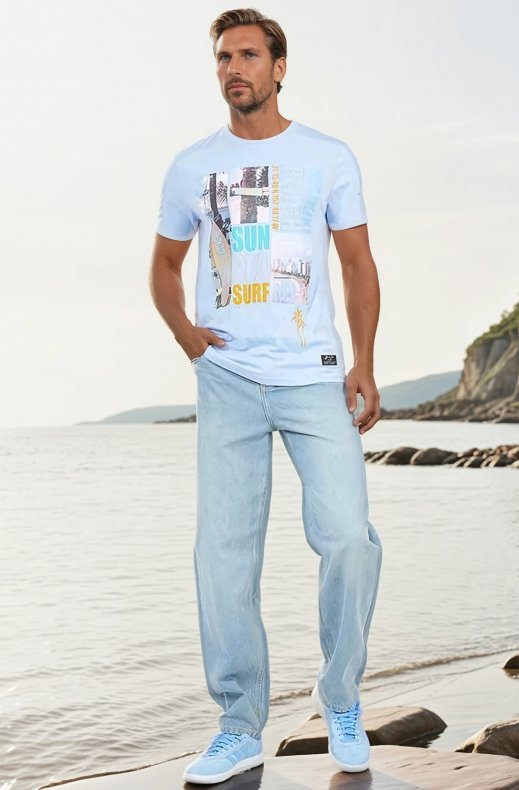 Mixed Brands - T-shirt Perez - Blue