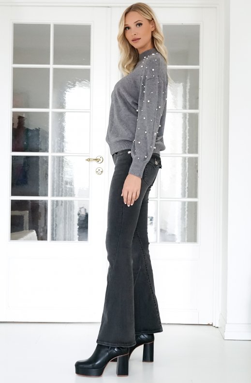 True Religion - Joey low rise Bootcut - Charcoal