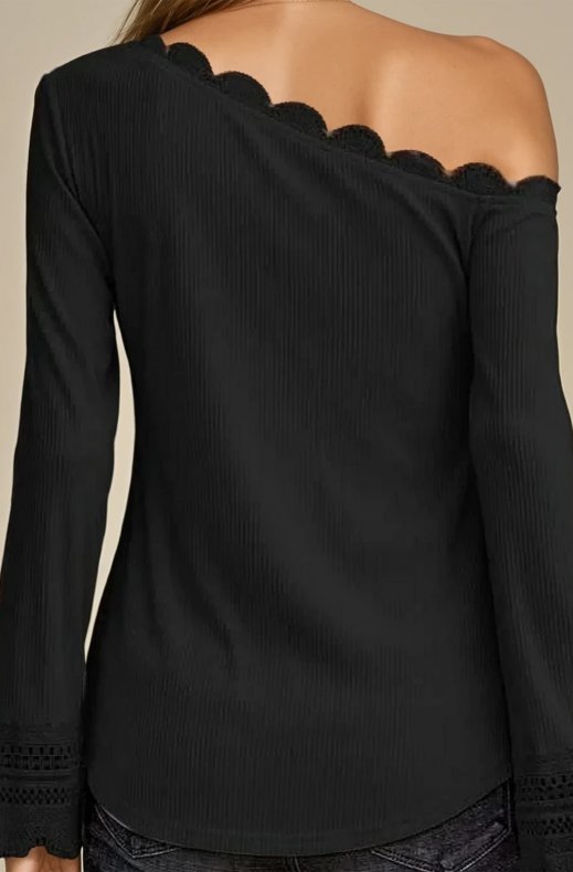 Mixed Brands - Asymmetric top 16342 - Black