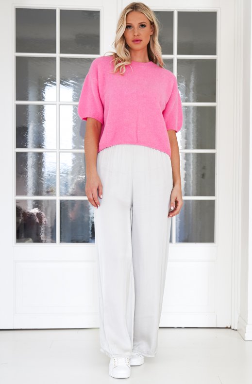 Mixed Brands - Knitted shortsleeve top 7595 - Rose