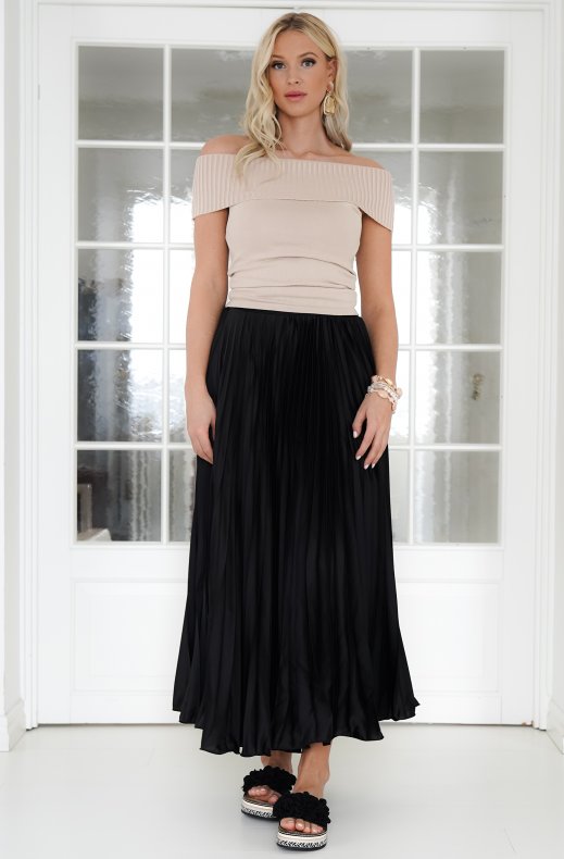Mixed Brands - Offshoulder top 5035 - Taupe
