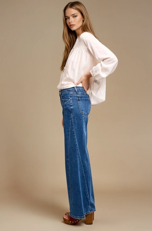 Mixed Brands - Trendy wide jeans 2771 - Blue