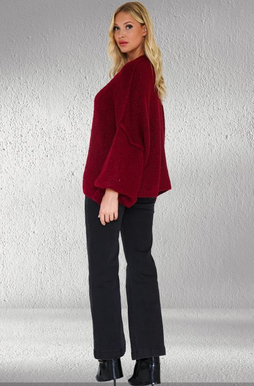 Mixed Brands -Cardigan 21212 - Bordeaux