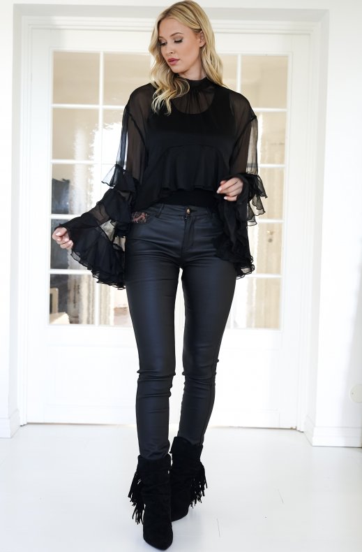 Mixed Brands Womens - Chiffong Blouse 10035 Black