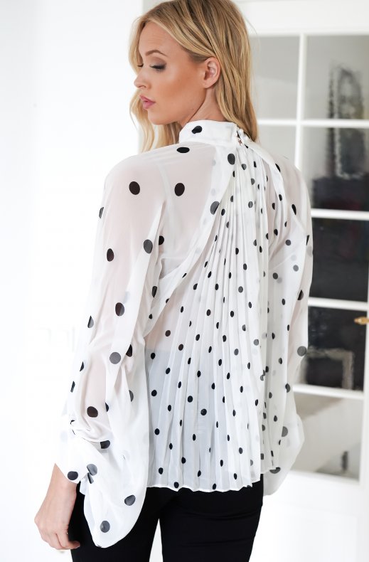 Mixed Brands - Dotted Blouse 2502 - White
