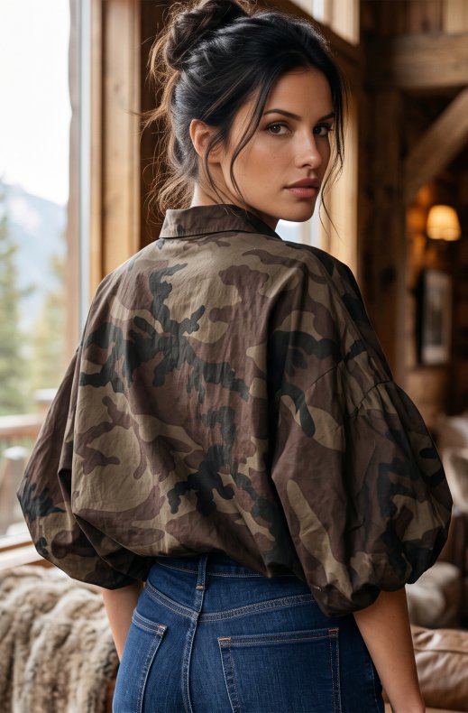 Mixed Brands - Camoshirt 38726 - Choco