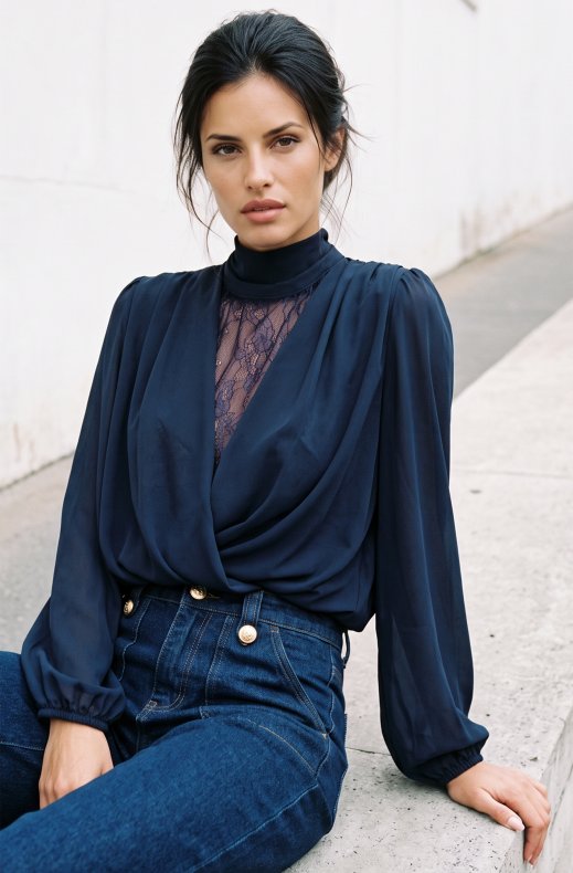 Mixed Brands - Blouse GL_1004 - Navy
