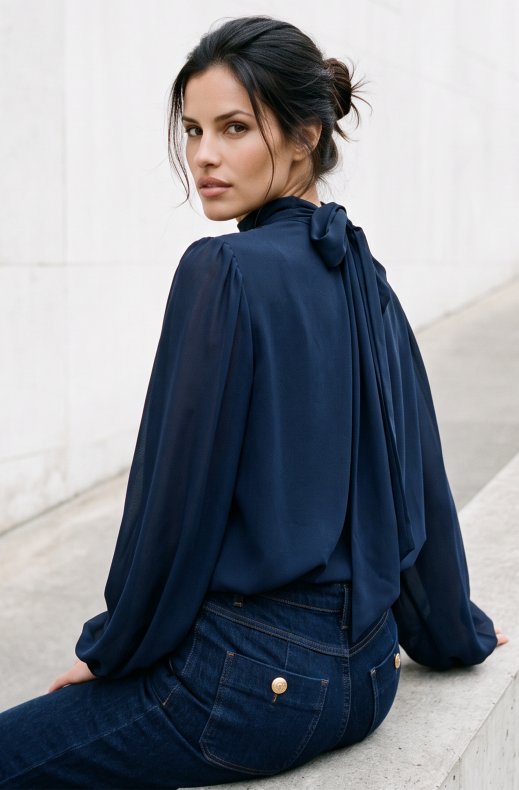 Mixed Brands - Blouse GL_1004 - Navy