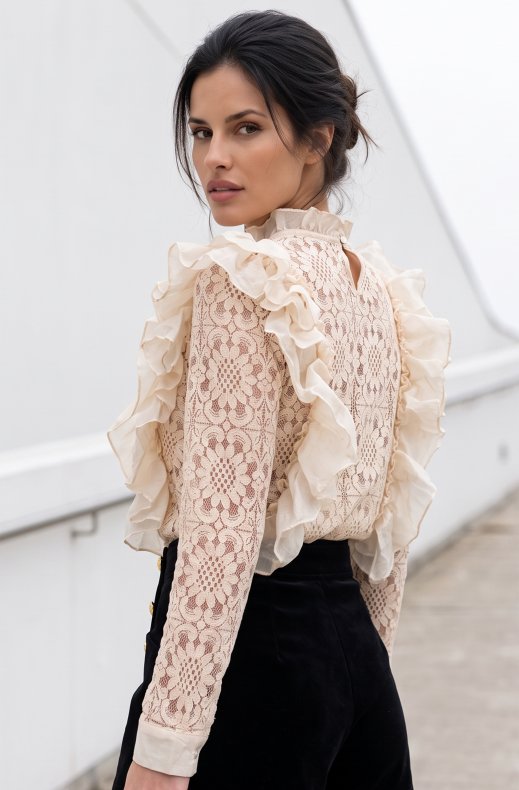 Mixed Brands - Frill Top JM73603 - Beige