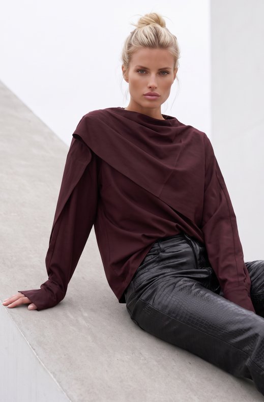 Mixed Brands - Blouse TL2286 - Bordeaux