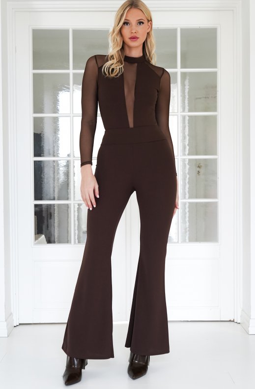 Mixed Brands - Leggings Flare 6667 - Brown