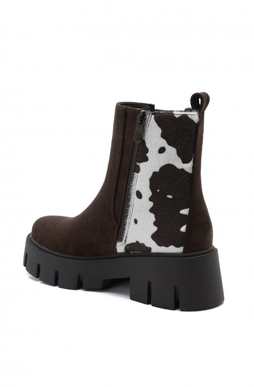 Mixed Brands - Boots with Cow pattern at back WZ-113 - Cow